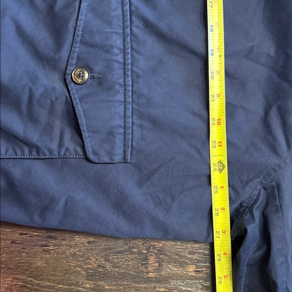 Vintage Polo Ralph Lauren Men's XXL Navy Plaid-Lined Button-Front Bomber - Picture 2 of 6